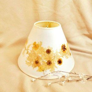 Vintage Pressed Flowers Lamp Shade